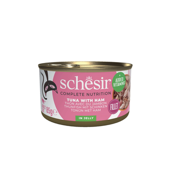 Visuel 1 du produit Alimentation humide pour chat thon jambon gelée Schesir - 85 g