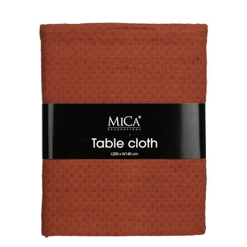 Visuel 1 du produit Nappe en coton marron Mica Mandy - 250 x 140 cm