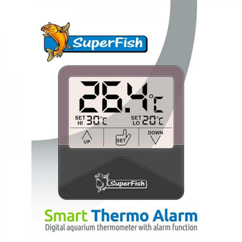 Visuel 1 du produit Thermomètre numérique aquarium, avec alarme, SUPERFISH Smart Thermo Alarm