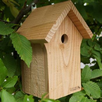 Visuel 1 du produit Nichoir la cabane pour mésanges bleues en bois 19 x 16 x 26 cm
