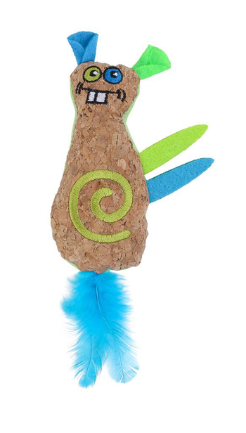 Visuel 1 du produit Jouet pour chat coloris multicolore Wouapy Stranger Tourbillon - 12 x 9 x 3 cm