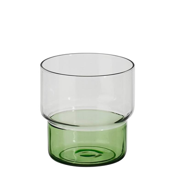 Visuel 1 du produit Verre vert/transparent Riga - Ø 8 x H 8,5 cm