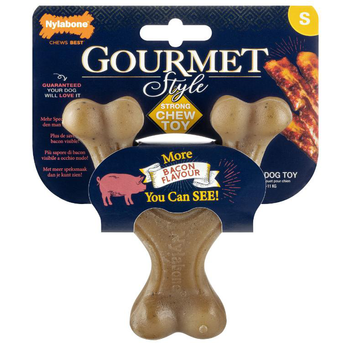 Visuel 1 du produit Jouet pour chien au bacon Nylabone Gourmet - Taille S