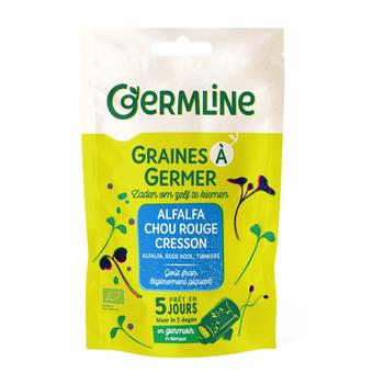 Visuel 1 du produit Graines à germer bio alfa, cresson, chou rouge - 150 g