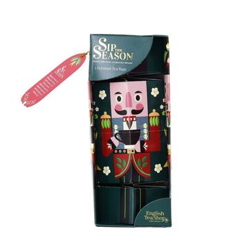 Visuel 1 du produit Cracker casse-noisette vert avec assortiment de 3 thé et infusions bio Sip The Season - les 3 sachets
