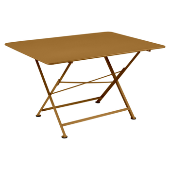 Visuel 1 du produit Table pliante Cargo coloris marron en acier Fermob - 128 x 90 cm