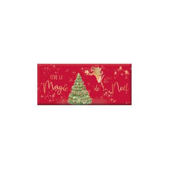 Visuel 1 du produit Mini tablette de chocolat de Noël Art Grafik « Vive la Magie de Noël » - 30 g