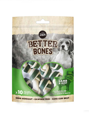 Visuel 1 du produit Os à mâcher pour chien agneau et menthe Zeus Better Bones WrapBones - x 10