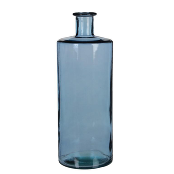 Visuel 1 du produit Bouteille en verre bleu Guan - Ø 15 x H 40 cm