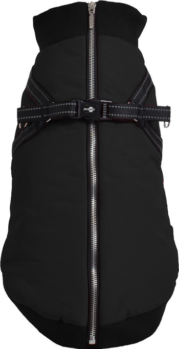 Visuel 1 du produit Manteau pour chien coloris noir avec harnais intégré Bobby Easy - Taille 34S