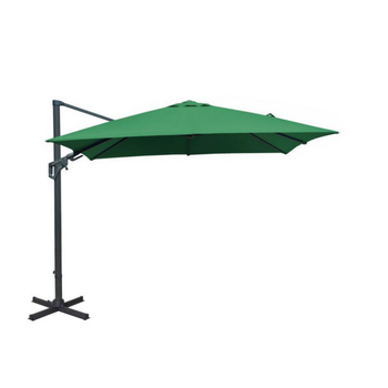 Visuel 1 du produit Parasol déporté en aluminium orientable, inclinable et rotatif couleur amande Proloisirs - 3 x 3 m