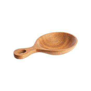 Visuel 1 du produit Cuillère de service en bois d’acacia naturel - 17 x 10 x 3 cm