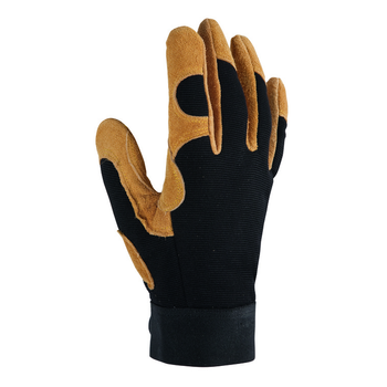 Visuel 1 du produit Gants Control coloris Marron en polyester et cuir Taille 8