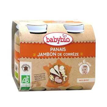 Visuel 1 du produit Pots de panais et jambon de Corrèze Babybio 2 x 200 g