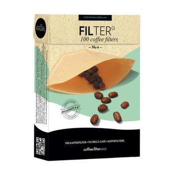 Visuel 1 du produit Filtres à café en papier brun n°4 - les 100