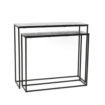 Visuel 1 du produit Console en aluminium noir irisé Taille 1 - 90 x 25 x 75 cm