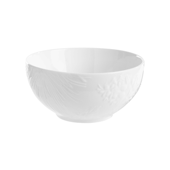 Visuel 1 du produit Bol en porcelaine blanche avec décor pomme de pin - Ø 14 x H 6,9 cm