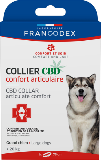 Visuel 1 du produit Collier confort articulaire pour chien au CBD Francodex - > 20 kg