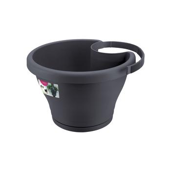 Visuel 1 du produit Pot gouttière coloris anthracite Elho Corsica 3 L - L 27 cm x H 15,1 cm