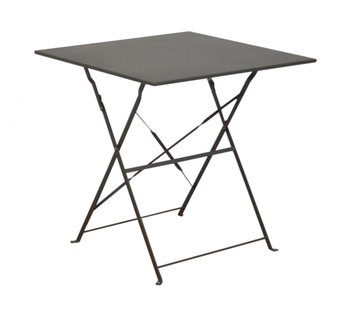 Visuel 1 du produit Guéridon carré acier époxy gris - PROLOISIRS Cuba - 70x70 cm