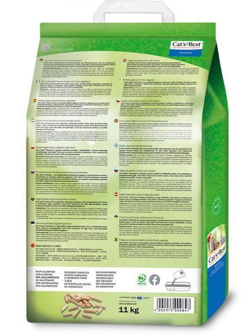 Visuel 1 du produit Litière végétale non-agglomérante pour chat, oiseau et rongeur Cat’s Best Universal 20 L - 11 kg