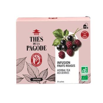 Visuel 1 du produit Infusion bio aux fruits rouges Thés de la Pagode - 20 infusettes