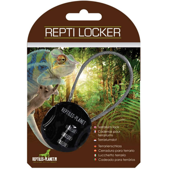 Visuel 1 du produit Cadenas à combinaison pour terrarium coloris noir Reptile Planet Repti Locker