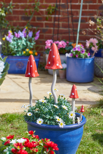 Visuel 1 du produit Champignon fantastique décoratif coloris rouge Smartgarden - 12 x 3 x 3 cm