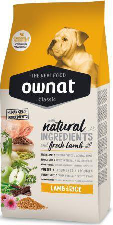 Visuel 1 du produit Croquette pour chien adulte lamb & rice Ownat - 20 kg