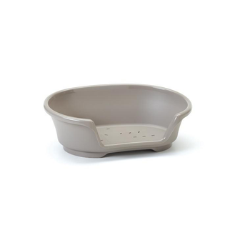 Visuel 1 du produit Corbeille pour chien en plastique gris Savic modèle Cosy Air 78 cm (fond du panier) - 90 x 60 x 26 cm
