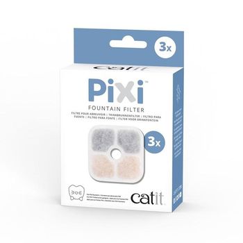 Visuel 1 du produit Lot de 3 filtres coloris blanc pour la fontaine à eau pour chat Pixi Catit