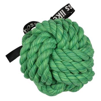 Visuel 1 du produit Jouet pour chien en corde tressé coloris vert balle Bite Me Ballin - 10 x 10 x 10 cm