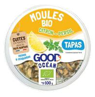 Visuel 1 du produit Moules apéritives bio citron-persil Good Océan - 100 g