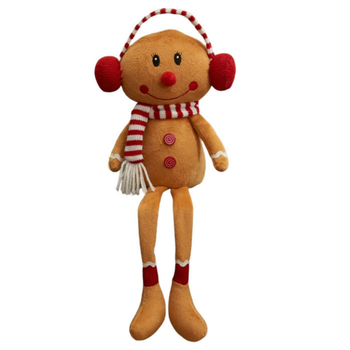 Visuel 1 du produit Personnage en pain d’épice assis avec jambes pendantes Mme Gingembre Gonk - 25 cm