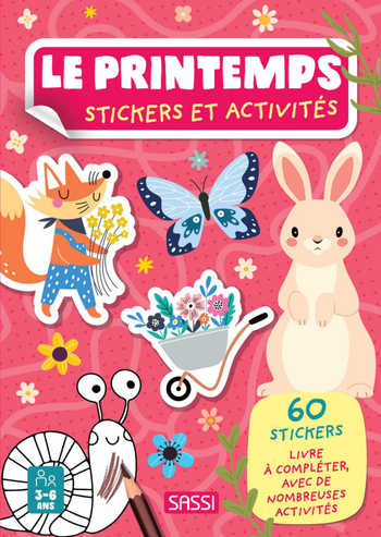 Visuel 1 du produit Cahier d'activités "Le printemps" avec stickers et activités