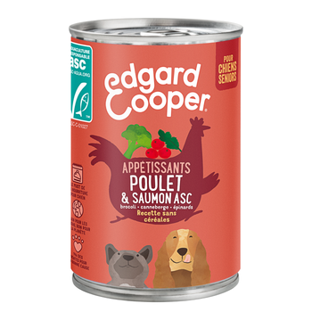 Visuel 1 du produit Pâtée pour chien Edgar & Cooper poulet-saumon - 400 g