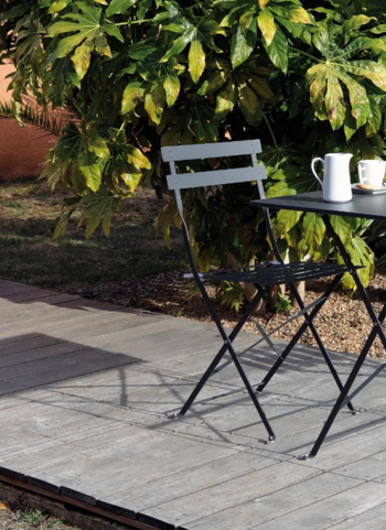 Visuel 1 du produit Chaise pliante métal, modèle Cuba, gris - PROLOISIRS