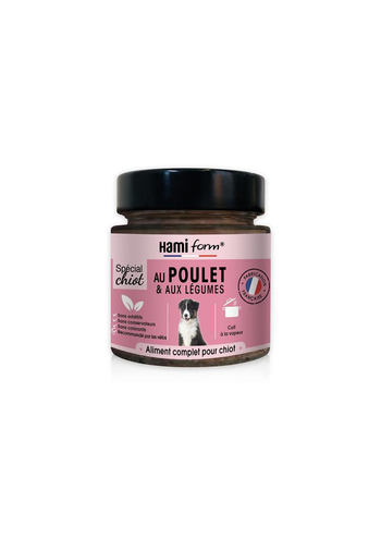 Visuel 1 du produit Pâtée pour chien "Les cuisinés" Hamiform spécial chiot au poulet & aux légumes - 250 g