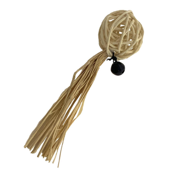 Visuel 1 du produit Jouet pour chat en rotin coloris beige balle D&D Home - 4 x 14 x 4 cm