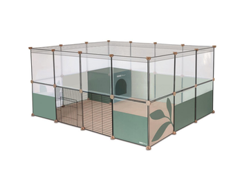 Visuel 1 du produit Parc pour lapin nain et cochon d'Inde coloris vert Hamiform Naveen - 142 x 105 x 72 cm