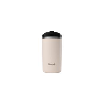 Visuel 1 du produit Mug de voyage isotherme Travel Mug en inox coloris beige sable Qwetch - 350 ml