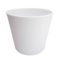 Visuel 1 du produit Cache-pot en céramique coloris blanc Fresh B12 - Ø 12 x H 9,5 cm