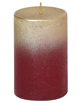 Visuel 1 du produit Bougie cylindrique rouge Foggy - Ø 6,8 x H 10 cm