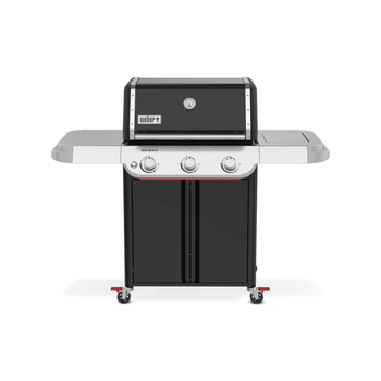Visuel 1 du produit Barbecue gaz Genesis E-315W avec plancha et housse offerte coloris noir en fonte émaillé Weber - 122 x 69 x 147 cm