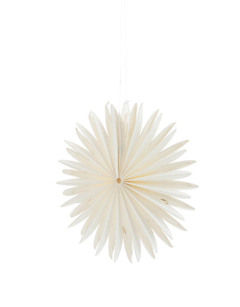 Visuel 1 du produit Suspension décorative coloris blanc en papier - 14 cm