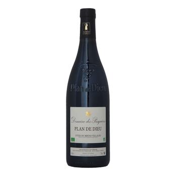 Visuel 1 du produit Vin rouge Côtes du Rhône Villages AOC Plan-de-Dieu bio - 75 cl