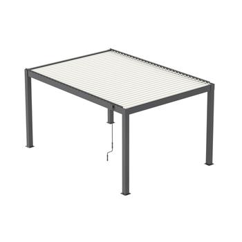 Visuel 1 du produit Pergola autoportée Mira coloris gris en aluminium - 300 x 400 cm