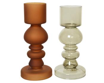 Visuel 1 du produit Bougeoir en verre - Ø 8,5 x H 19 cm