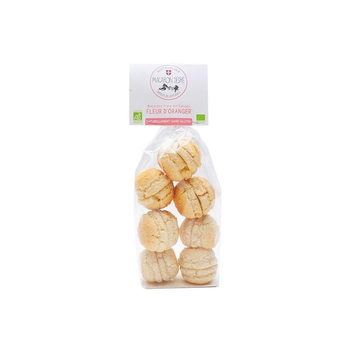 Visuel 1 du produit Macarons bio à la fleur d’oranger Biscuit bio des Savoie - 150 g