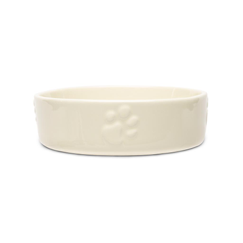Visuel 1 du produit Gamelle anti-glouton pour chien en grès coloris beige clair Scruffs - 16 x 16 x 5 cm